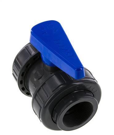 Válvula de Bola de PVC de 2 Vías Doble Unión Rp 1 1/2'' EPDM