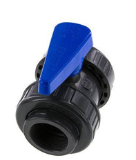 Válvula de Bola de PVC de 2 Vías Doble Unión Rp 1 1/2'' EPDM