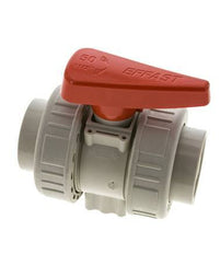 Válvula de Bola PP-H de 2 Vías Doble Unión 50 mm FKM