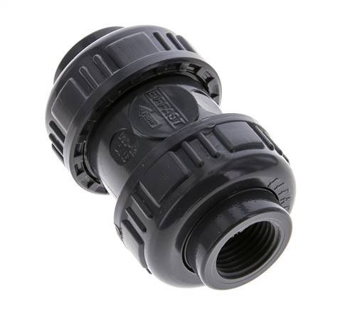 Válvula de retención de PVC Rp 1/2'' 0,012-16bar