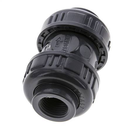 Válvula de retención de PVC Rp 1/2'' 0,012-16bar