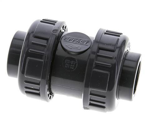 Válvula Antirretorno PVC Rp 3/4'' 0.012-16bar (0.17-232psi)