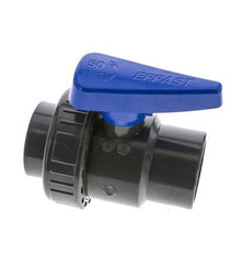 Válvula de bola de PVC de 2 vías Unión simple 50 mm Socket EPDM