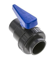 Válvula de bola de PVC de 2 vías Unión simple 50 mm Socket EPDM