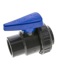 PVC 2-way Ball Valve Single Union Rp 1 1/2'' EPDM