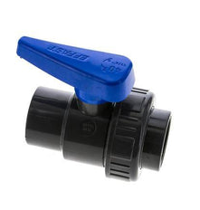PVC 2-way Ball Valve Single Union Rp 1 1/4'' EPDM