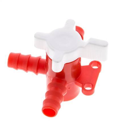 Válvula de bola de 3 vías de PE Barras de manguera de 3/8'' (9 mm)