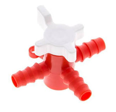 Válvula de bola de 3 vías de PE Barras de manguera de 3/8'' (9 mm)