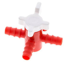 Válvula de bola de 3 vías de PE Barras de manguera de 3/8'' (9 mm)