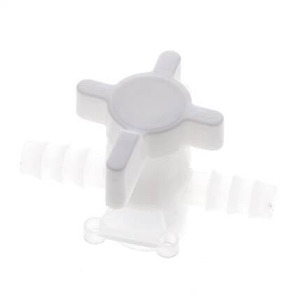 Válvula de bola de 3 vías de PVDF 10 mm Hose Barbs