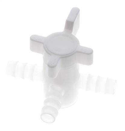 Válvula de bola de 3 vías de PVDF 10 mm Hose Barbs