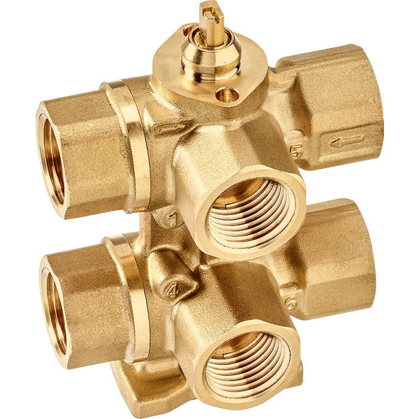 Belimo Válvula Modulante De 6 Vías Rp1/2 Kvs0.25/0.63 24VAC/DC 75s 0-10V 1Nm IP40 Terminal R3015-P25-P63-B1/CQ24A-SZ-T