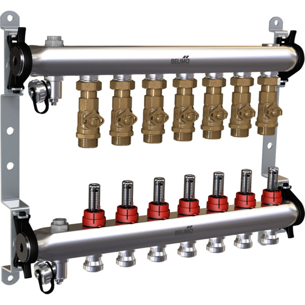 Belimo Energy Manifold Zonas 7 6bar Temperatura del fluido 2-70°C (36-158°F)