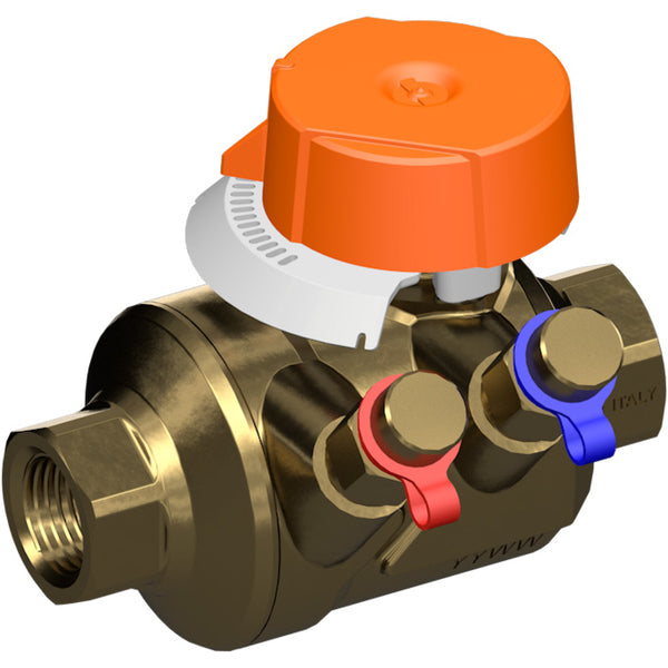 Válvula de zona PI de latón de 2 vías Rp1/2'' EPDM 25bar/362psi Limitador de caudal Belimo