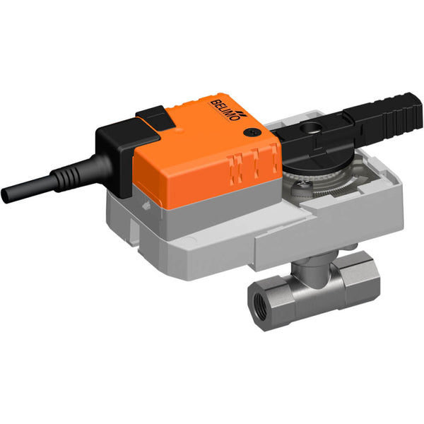 Belimo Válvula Modulante Rp1/2 Kvs0.63 24VAC/DC 90s BACnet/Modbus 20Nm IP40 RJ12 R2015-P63-S1/SR24A-MOD-J6