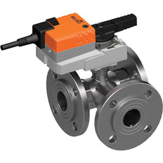 Belimo 3-Way Characterized Valve DN32 Flange Kvs16 24VAC/DC 90s 2/3-point 10Nm IP54 SPDT R7032R16-B3/NR24A-S
