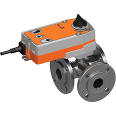 Belimo Válvula De Bola De 3 Vías DN32 Brida Kvs32 24VAC/DC Prueba De Fallos NO 75s 2-Punto 20Nm IP54 R7032R-B3/SRF24A-O