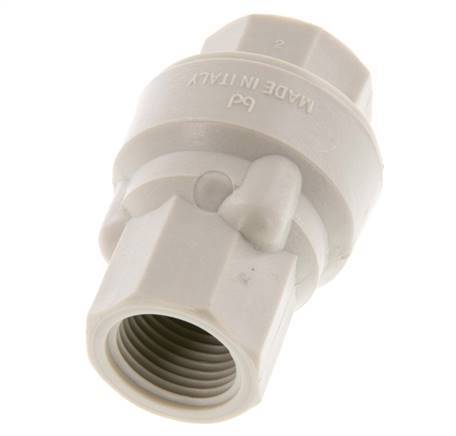 G 1/2'' Polypropylene Check Valve 0.01-6 bar (0.145-87 psi)
