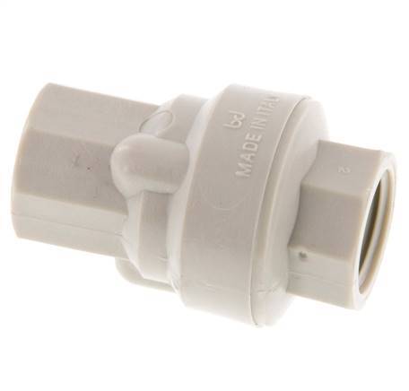 G 1/2'' Polypropylene Check Valve 0.01-6 bar (0.145-87 psi)