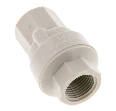 G 1/2'' Polypropylene Check Valve 0.01-6 bar (0.145-87 psi)