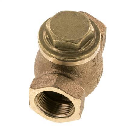 G 3/4'' Red Brass Lift Check Valve 20 bar (290 psi) Heavy Duty