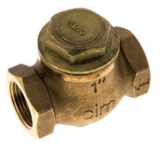 G 1'' Red Brass Lift Check Valve 20 bar (290 psi) Heavy Duty