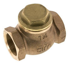 G 1-1/4'' Latón Rojo Válvula De Retención De Pistón 20 Bar (290 Psi) Alta Resistencia
