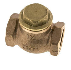 G 1-1/4'' Latón Rojo Válvula De Retención De Pistón 20 Bar (290 Psi) Alta Resistencia