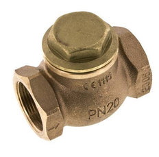 G 1-1/4'' Latón Rojo Válvula De Retención De Pistón 20 Bar (290 Psi) Alta Resistencia