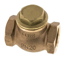 G 1-1/4'' Latón Rojo Válvula De Retención De Pistón 20 Bar (290 Psi) Alta Resistencia