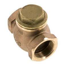 G 1-1/4'' Latón Rojo Válvula De Retención De Pistón 20 Bar (290 Psi) Alta Resistencia