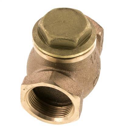 G 1-1/4'' Latón Rojo Válvula De Retención De Pistón 20 Bar (290 Psi) Alta Resistencia