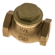 G 1-1/2'' Red Brass Lift Check Valve 20 bar (290 psi) Heavy Duty