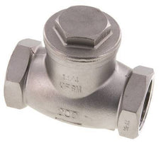 G 1-1/4'' Stainless Steel Swing Check Valve 16 bar (232 psi) Metal Seal