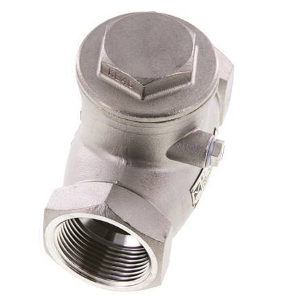 G 1-1/4'' Stainless Steel Swing Check Valve 16 bar (232 psi) Metal Seal