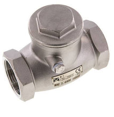 G 1-1/4'' Stainless Steel Swing Check Valve 16 bar (232 psi) Metal Seal