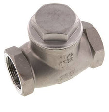 G 2-1/2'' Stainless Steel Swing Check Valve 16 bar (232 psi) Metal Seal