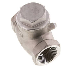 G 2-1/2'' Stainless Steel Swing Check Valve 16 bar (232 psi) Metal Seal