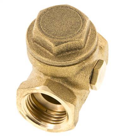 G 1/2'' Latón Válvula Antirretorno De Clapeta 12 Bar (174 Psi) Sello Metálico