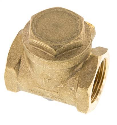 G 1'' Latón Válvula Antirretorno De Clapeta 12 Bar (174 Psi) Sello Metálico