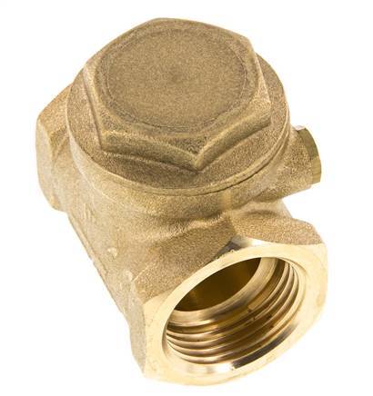 G 1'' Latón Válvula Antirretorno De Clapeta 12 Bar (174 Psi) Sello Metálico