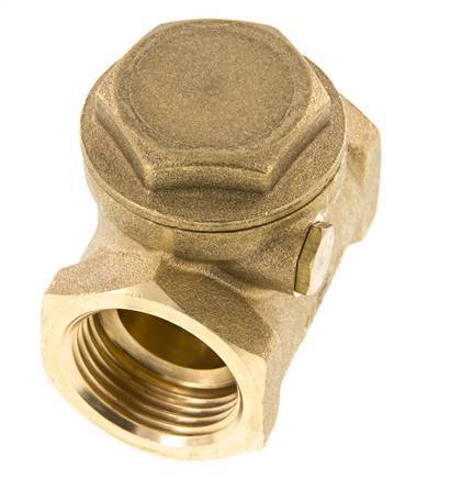 G 1'' Latón Válvula Antirretorno De Clapeta 12 Bar (174 Psi) Sello Metálico