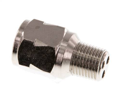 R/Rp 1/8'' M/F Mini Válvula Antirretorno Niquelado Latón 10 Bar (145 Psi) NBR Con Resorte