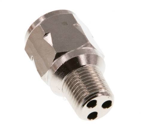 R/Rp 1/8'' M/F Mini Válvula Antirretorno Niquelado Latón 10 Bar (145 Psi) NBR Con Resorte