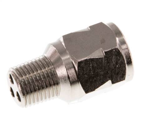 R/Rp 1/8'' M/F Mini Válvula Antirretorno Niquelado Latón 10 Bar (145 Psi) NBR Con Resorte