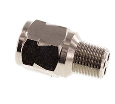 R/Rp 1/8'' M/F Mini Check Valve Nickel-Plated Brass 10 bar (145 psi) FKM No Spring