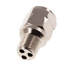 R/Rp 1/8'' M/F Mini Check Valve Nickel-Plated Brass 10 bar (145 psi) FKM No Spring
