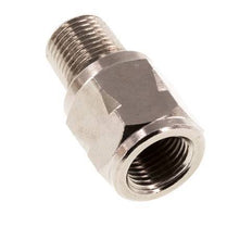 R/Rp 1/8'' M/F Mini Check Valve Nickel-Plated Brass 10 bar (145 psi) FKM No Spring