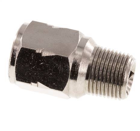 R/Rp 3/8'' M/F Mini Válvula Antirretorno Niquelada Latón 10 Bar (145 Psi) FKM Sin Resorte