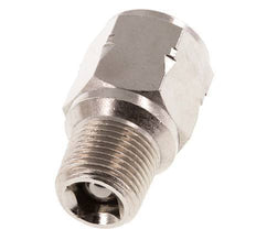 R/Rp 3/8'' M/F Mini Válvula Antirretorno Niquelada Latón 10 Bar (145 Psi) FKM Sin Resorte